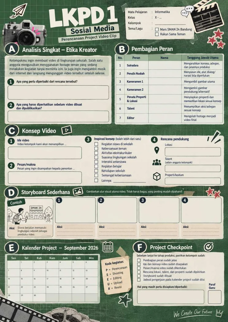 Sampul LKPD Kreasi Konten Digital empat pertemuan