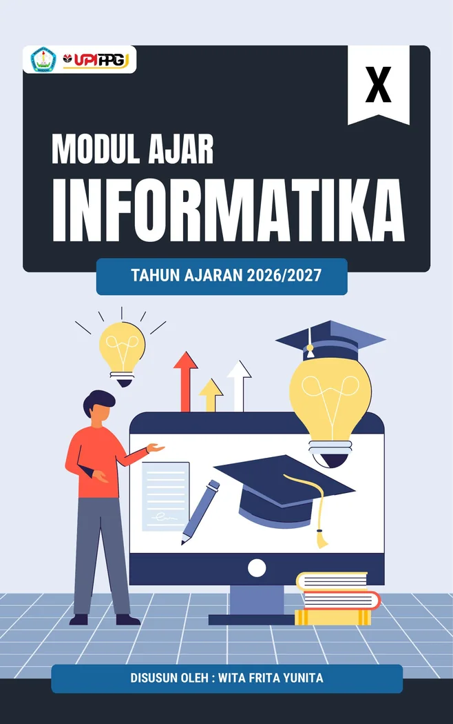 Sampul Modul Ajar Microsoft Word, penyusun Wita Frita Yunita